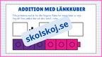 Addition med länkkuber - Enkel addition