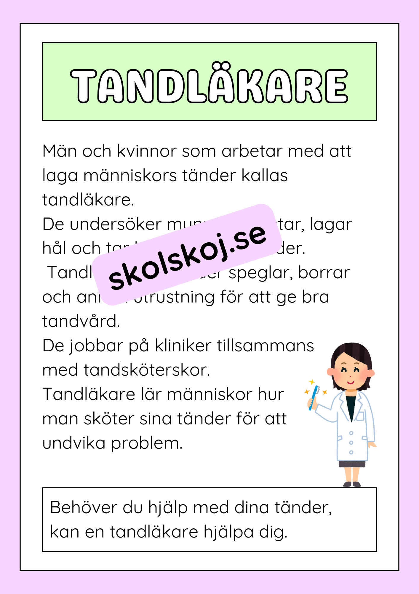 Viktiga yrken i samhället