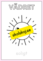 Vädret - Målarbok