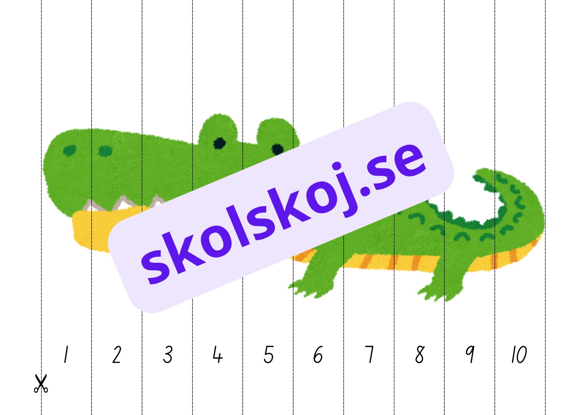Sifferpussel - Lär dig 1 till 10 på ett roligt sätt