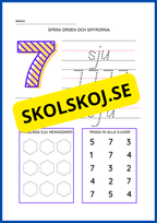 Spåra och lär dig siffror - 0 - 9