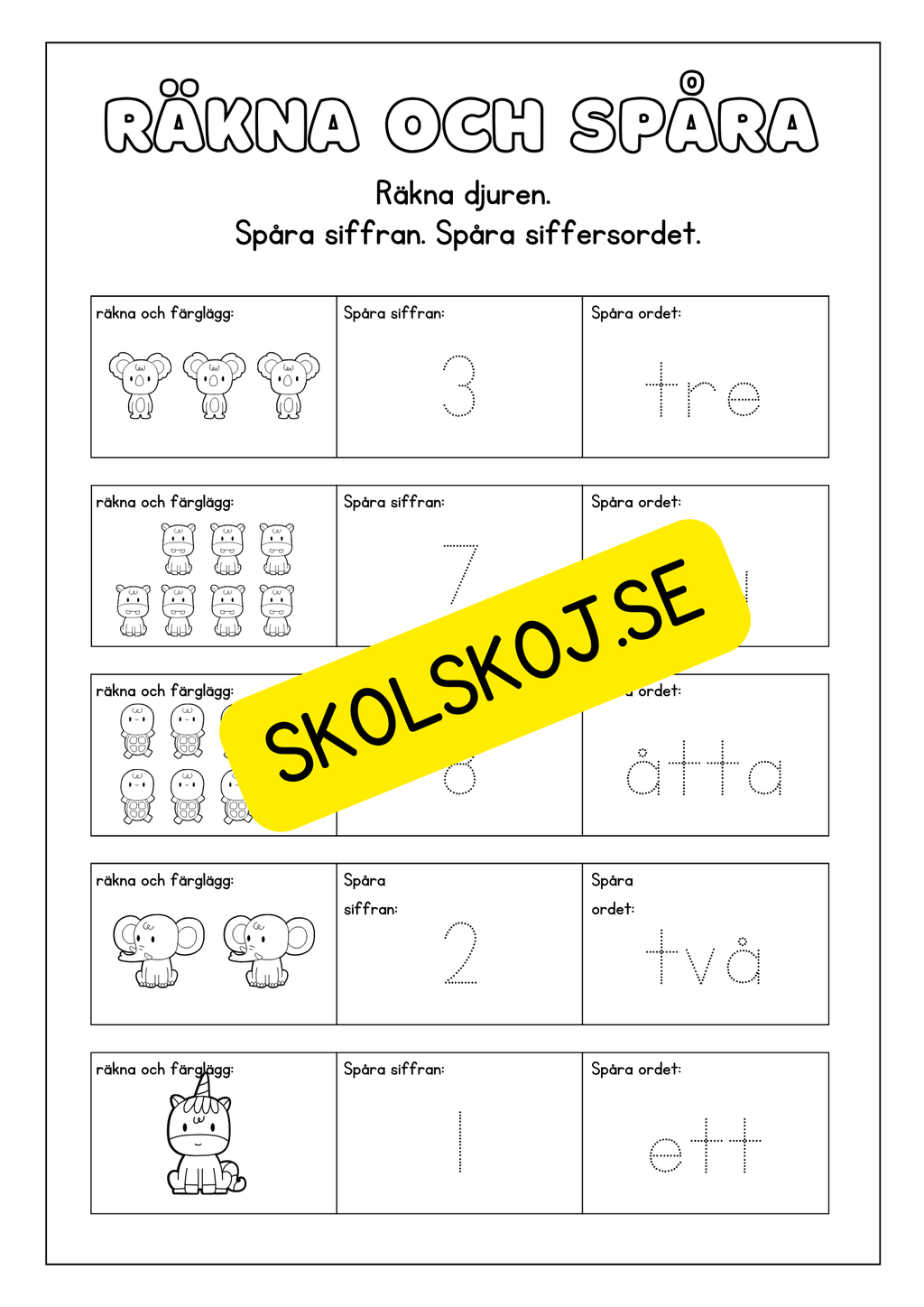 Jag är klar! - Blandade uppgifter (16 sidor)