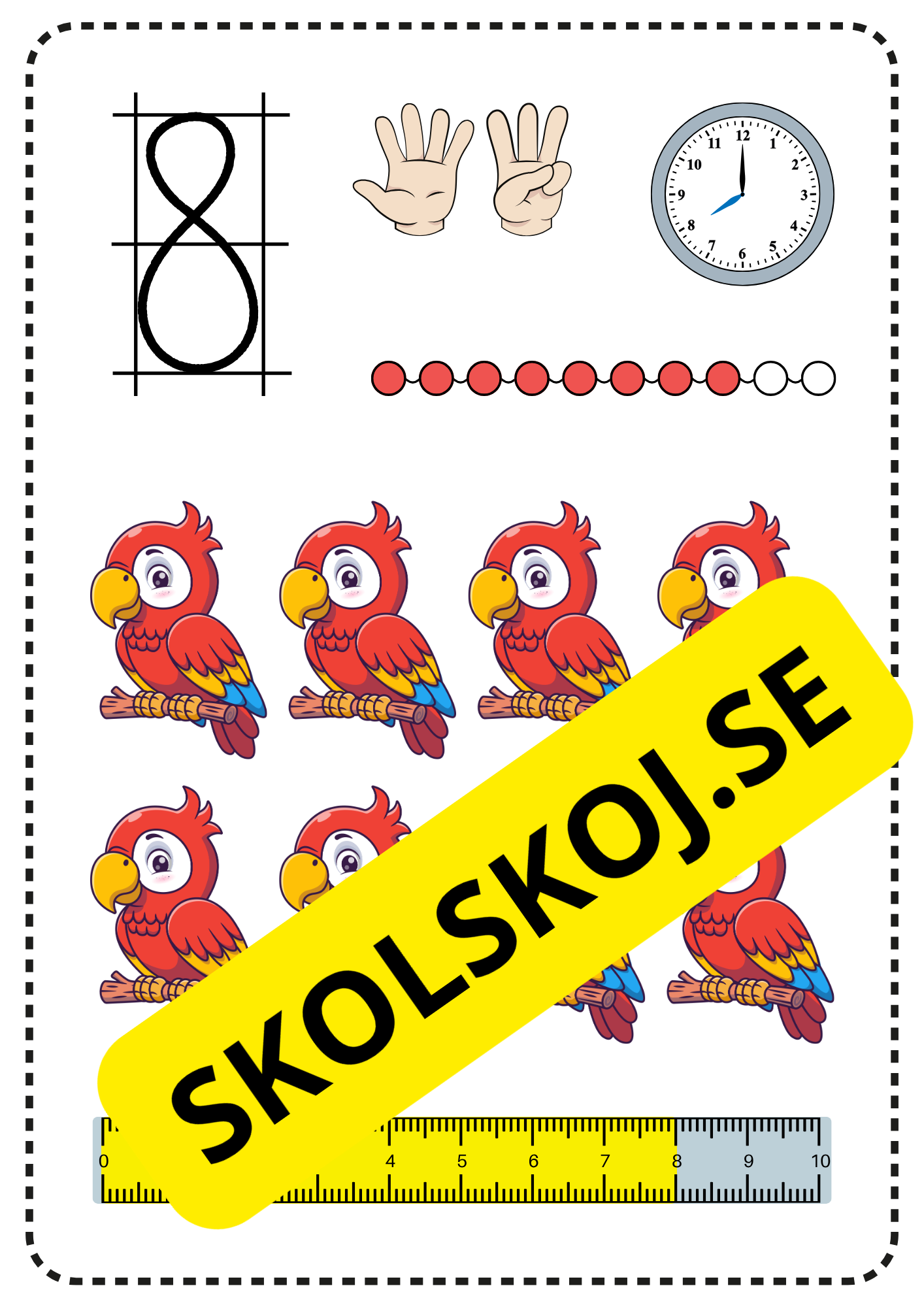 Sifferplanscher 1–10