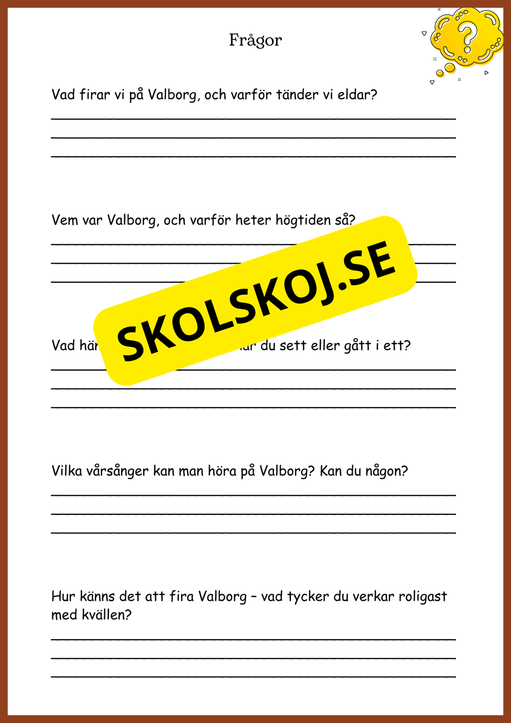 Valborgsmässoafton - Två olika versioner