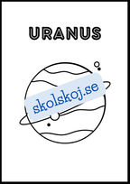 Målarbok - Solsystemet