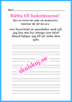 Rätta till bokstäverna