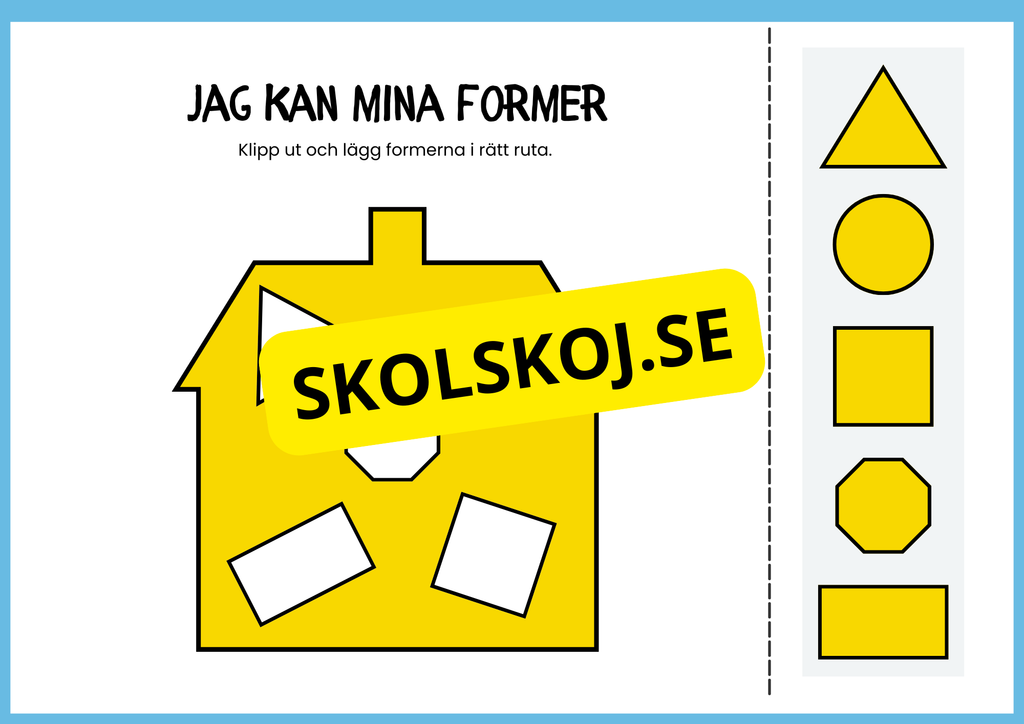 Jag kan mina former - Häfte