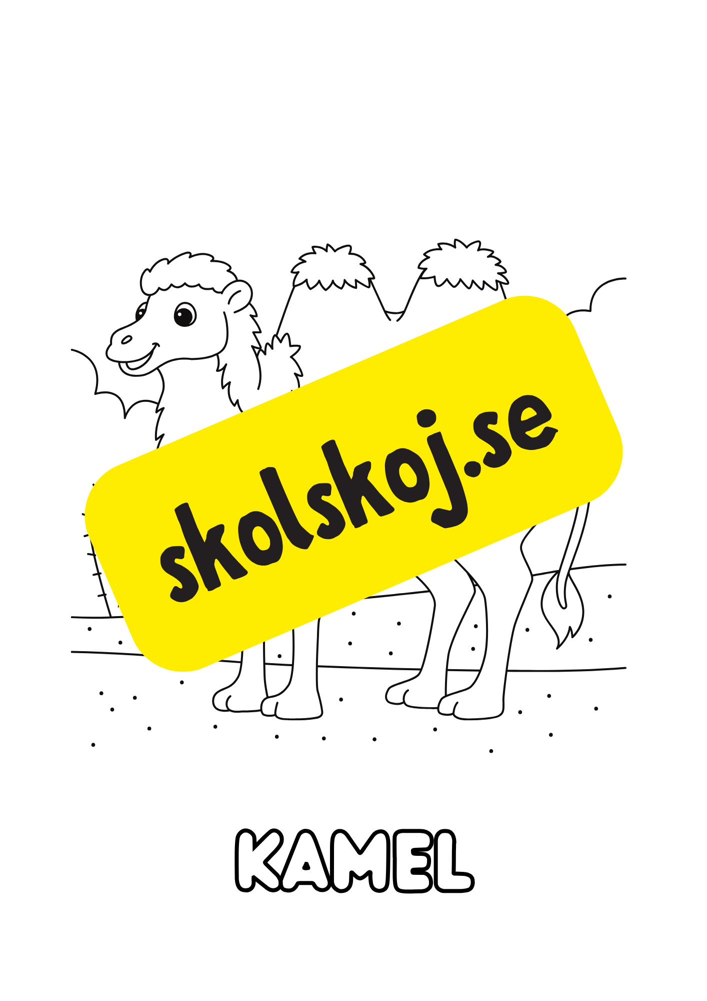 Färgläggningsbok - Djur (25 sidor)