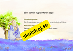 Små lärdomar från stora sagor + Frågor
