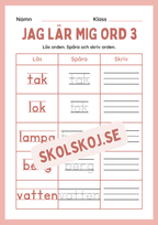 Jag lär mig ord 3 - Häfte