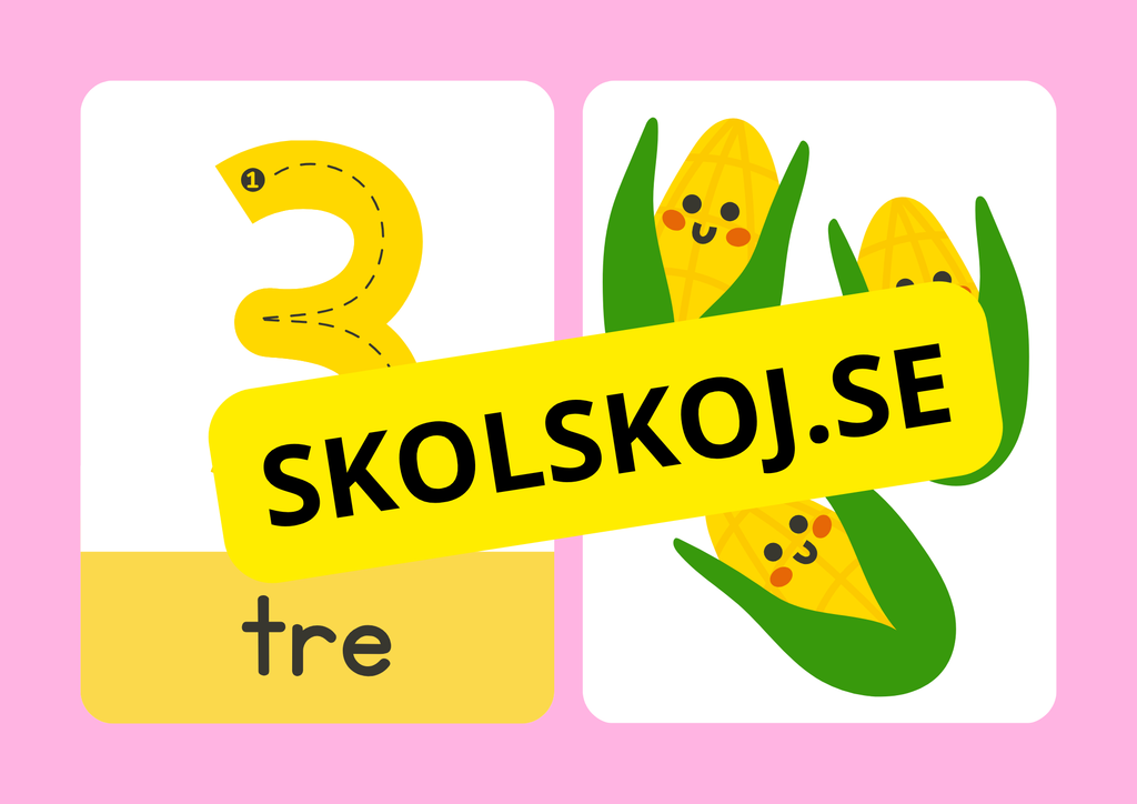 Väggsiffror - 1 - 10