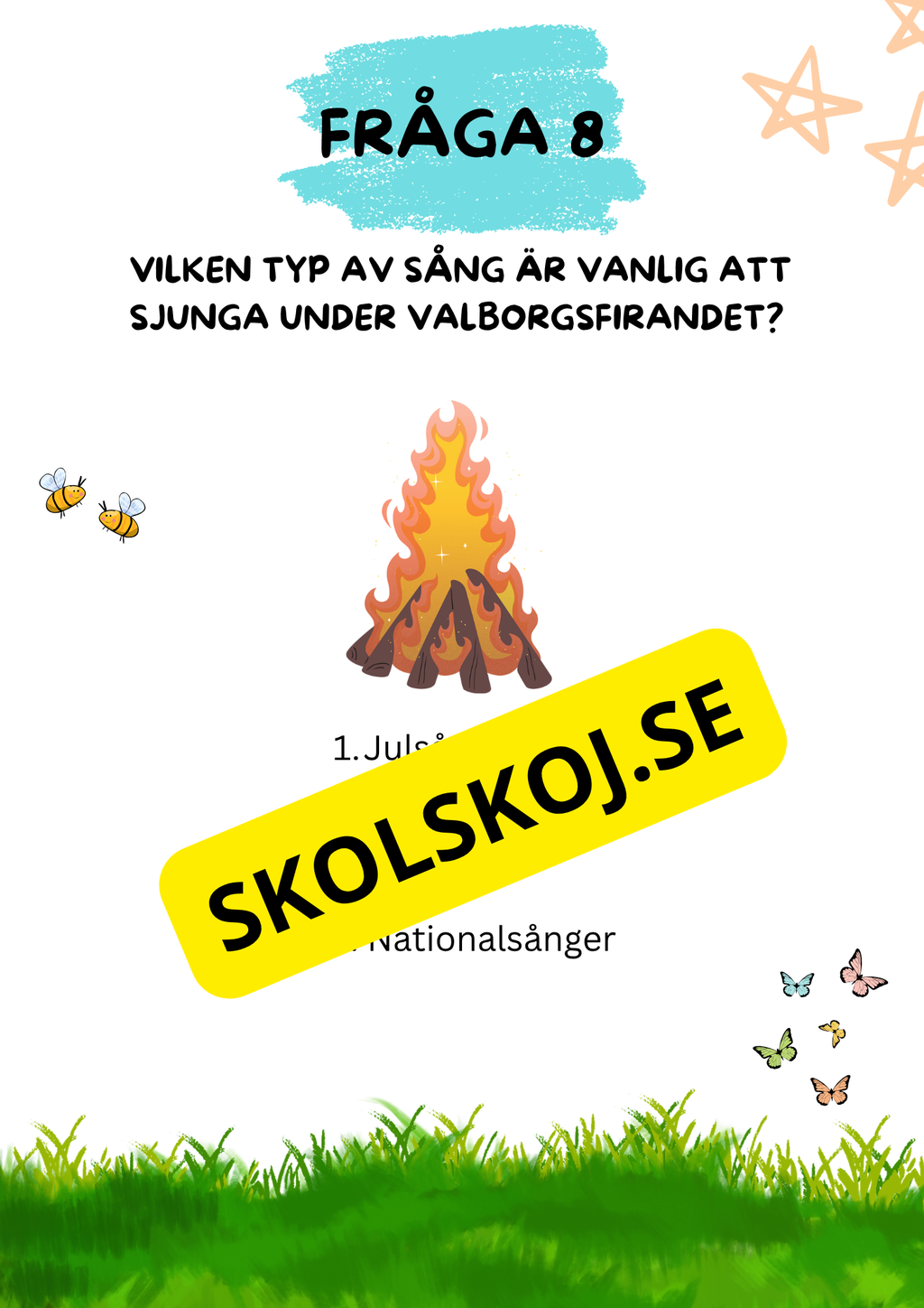 Tipspromenad Valborg + Facit