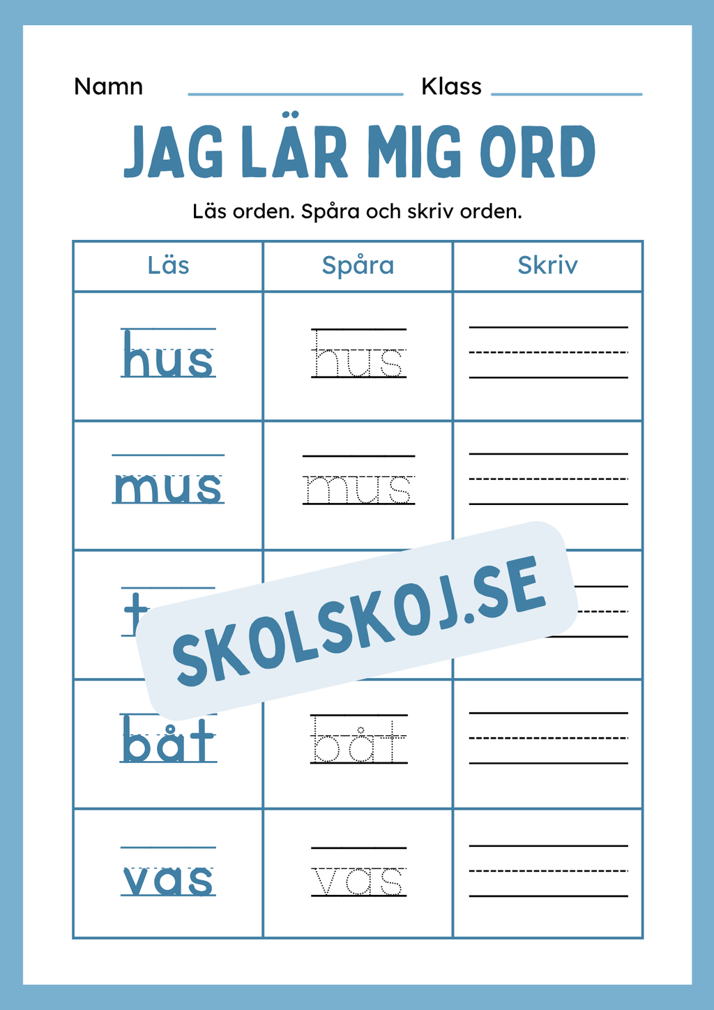 Jag lär mig ord - Häfte