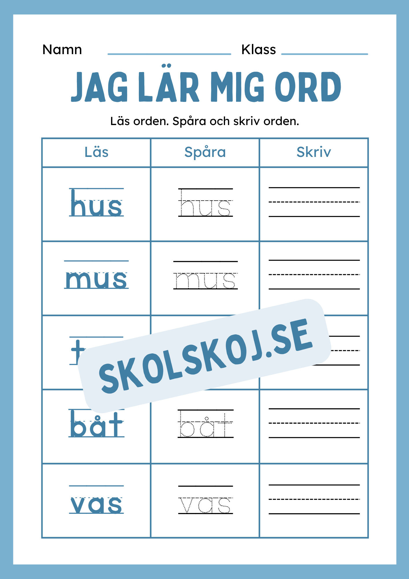 Jag lär mig ord - Häfte