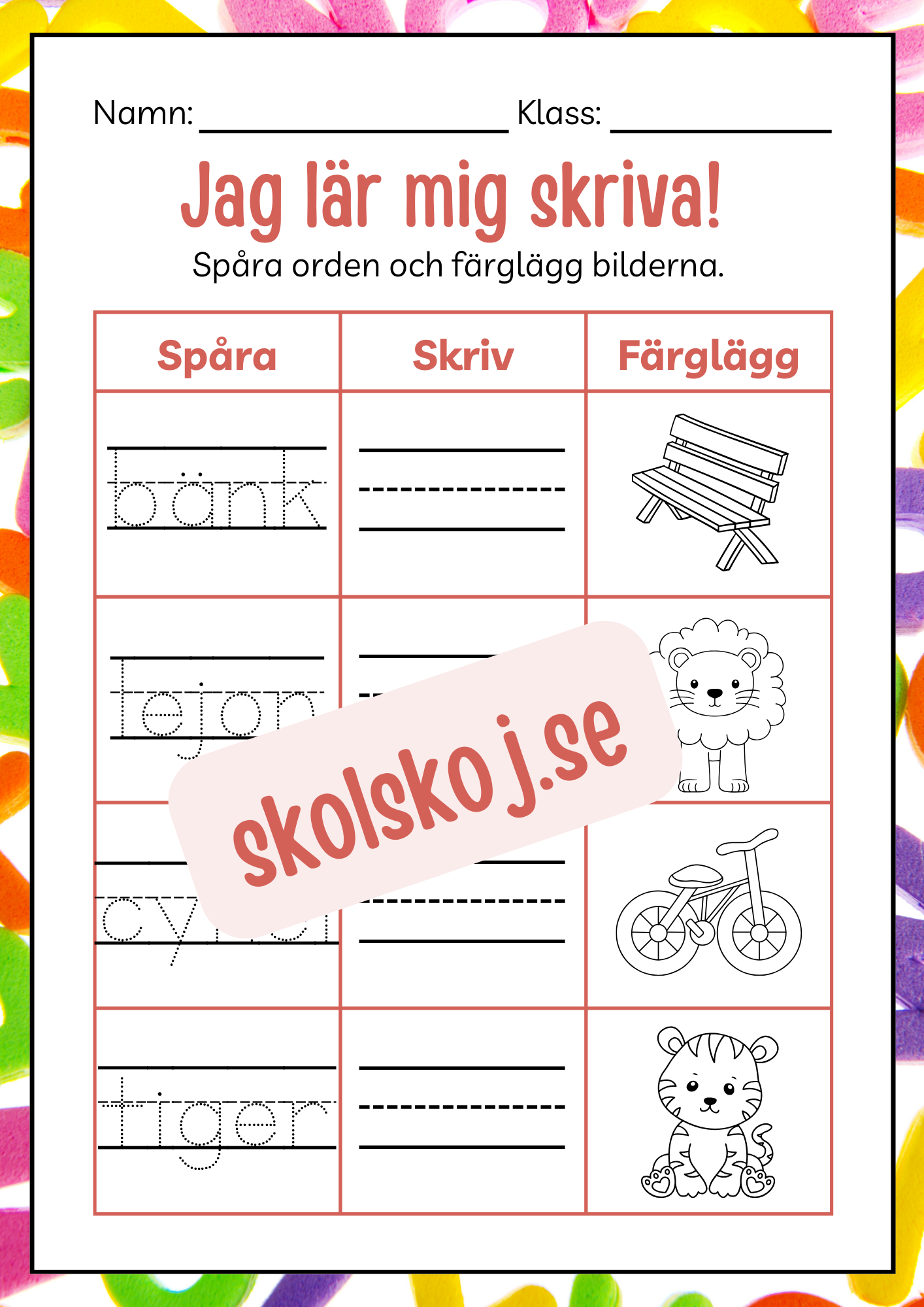 Häfte - Jag lär mig skriva