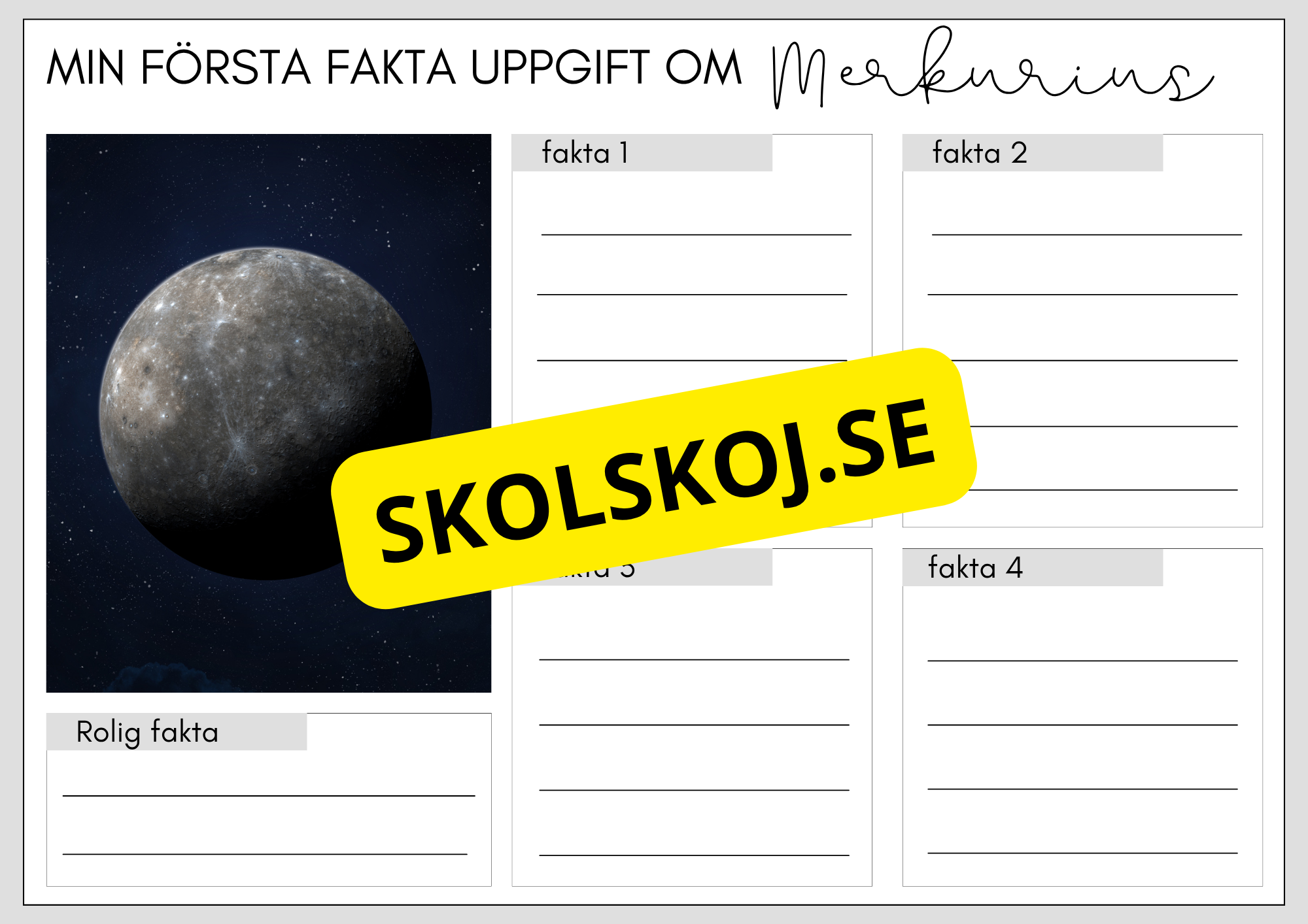 Upptäck solsystemet och skapa din egen planet