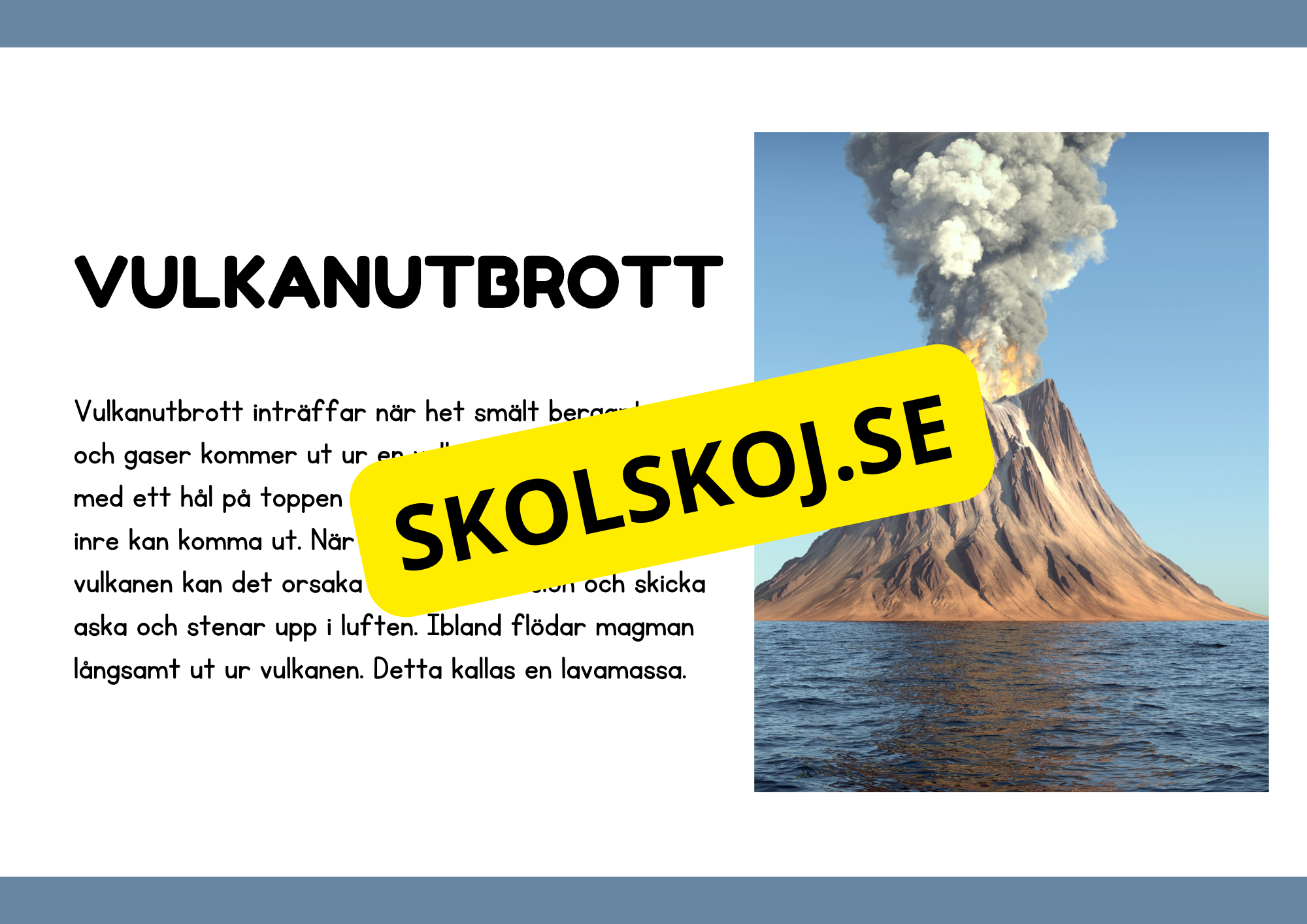 Naturliga katastrofer - Läsförståelse