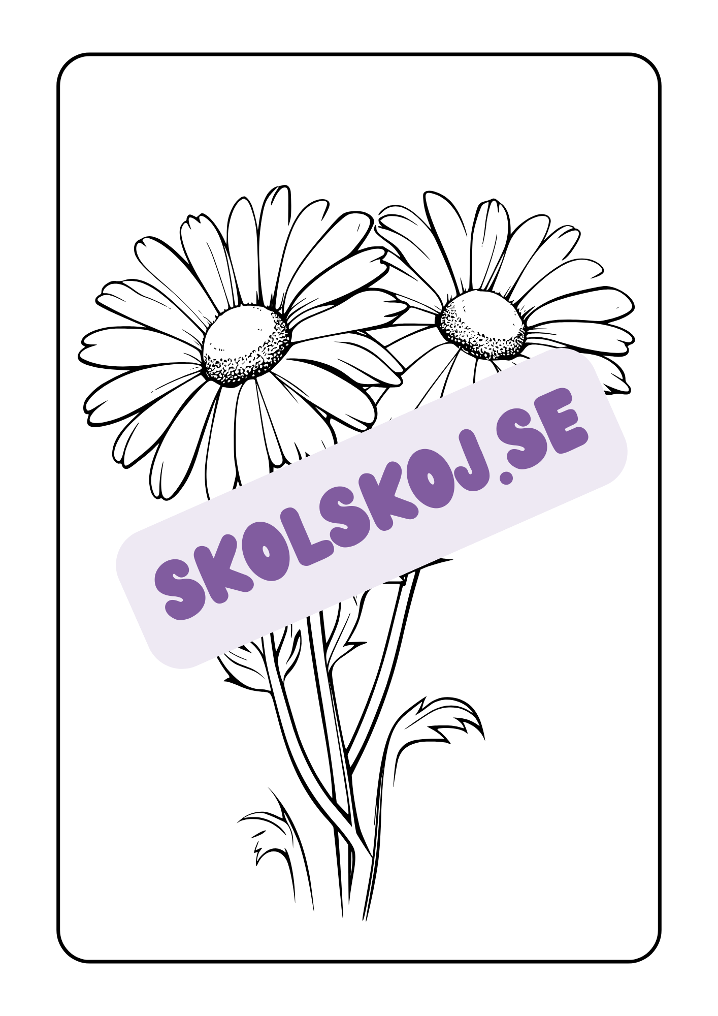 Blommor - Målarbok