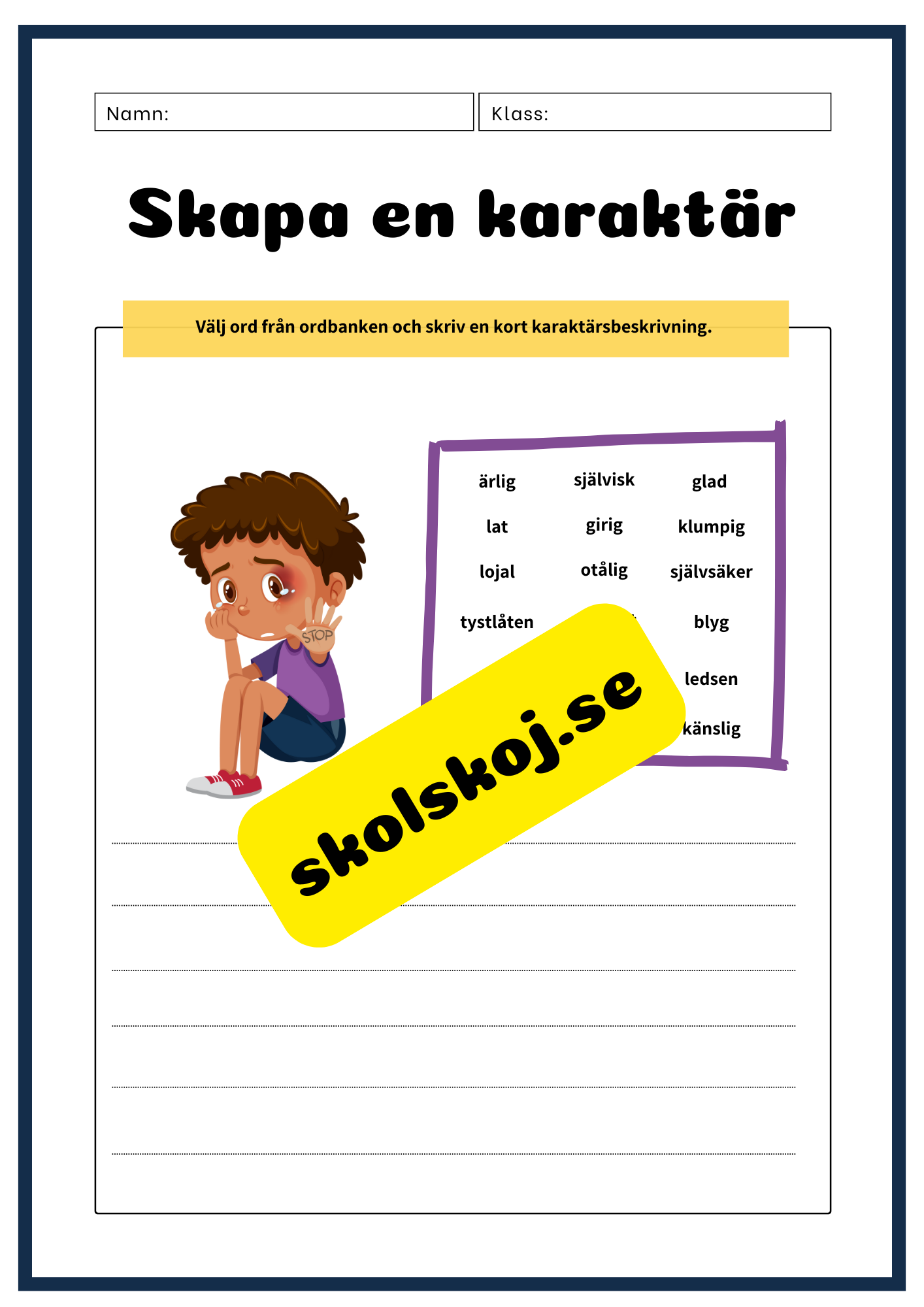 Skapa en karaktär