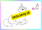 Magiska enhörningar - Målarbok