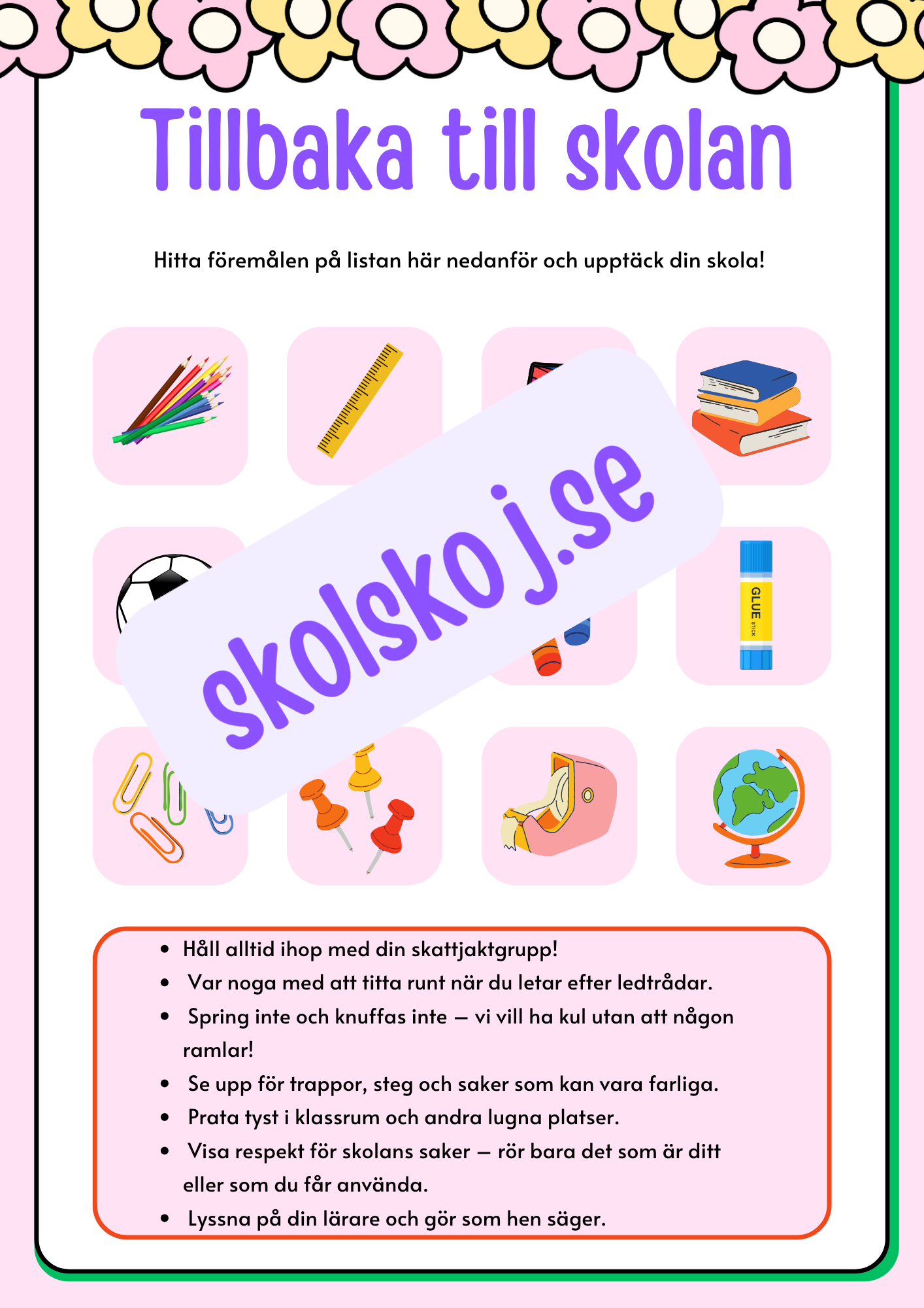 Back to school - Årskurs 3 - 4