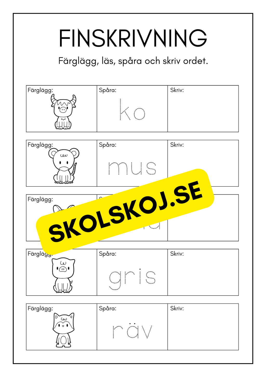Fröken jag är klar - Yngre elever (26 sidor)