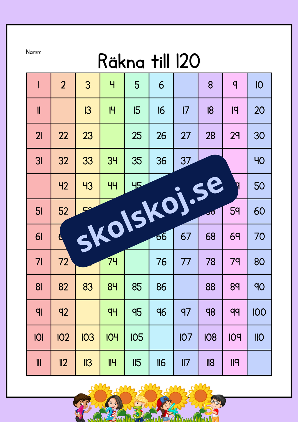Räkna till 120