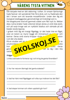 Vårens 10 hemliga världar – Läsförståelse och naturupptäckter - Åk 3 - 6