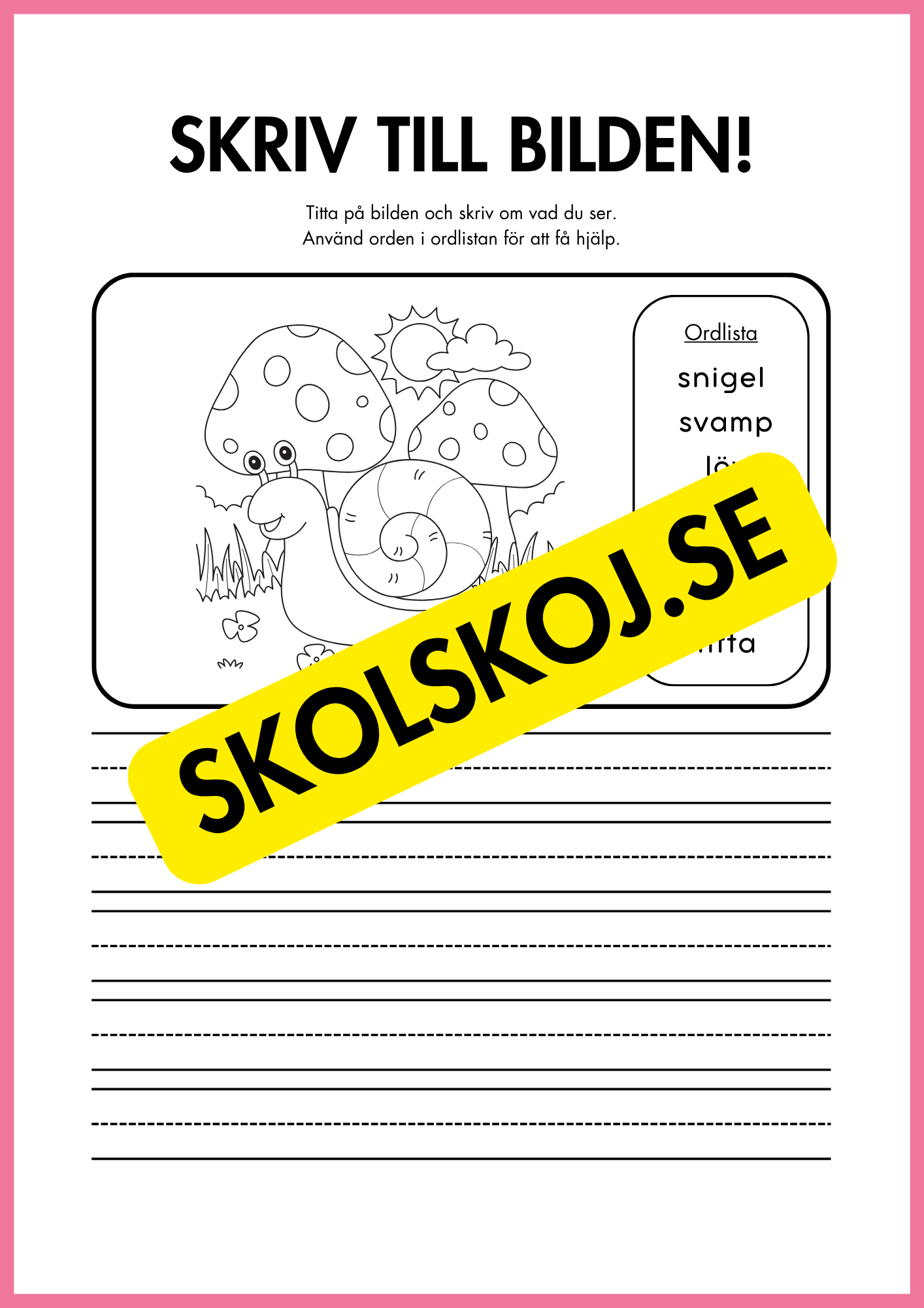 Skriv till bilden - 22 sidor