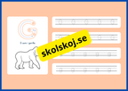 Jag lär mig alfabetet - Spåra bokstäver - Häfte
