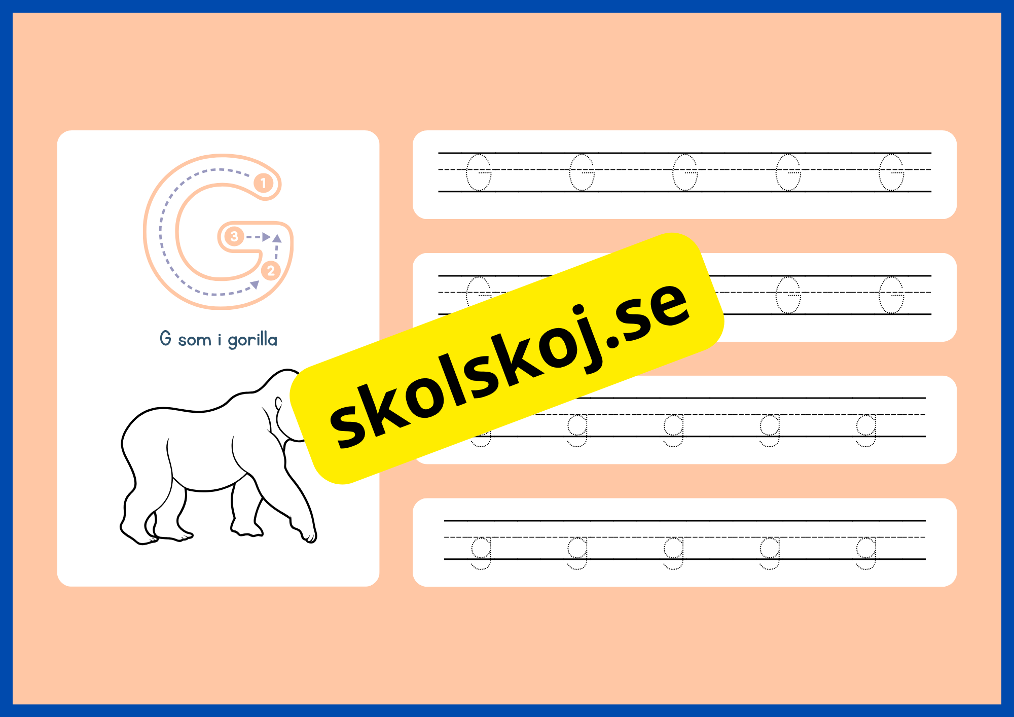 Jag lär mig alfabetet - Spåra bokstäver - Häfte