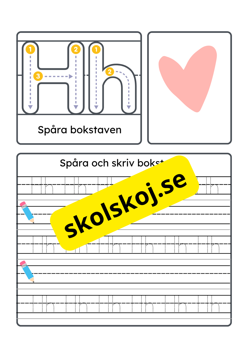 Vi lär oss alfabetet - Hela alfabetet