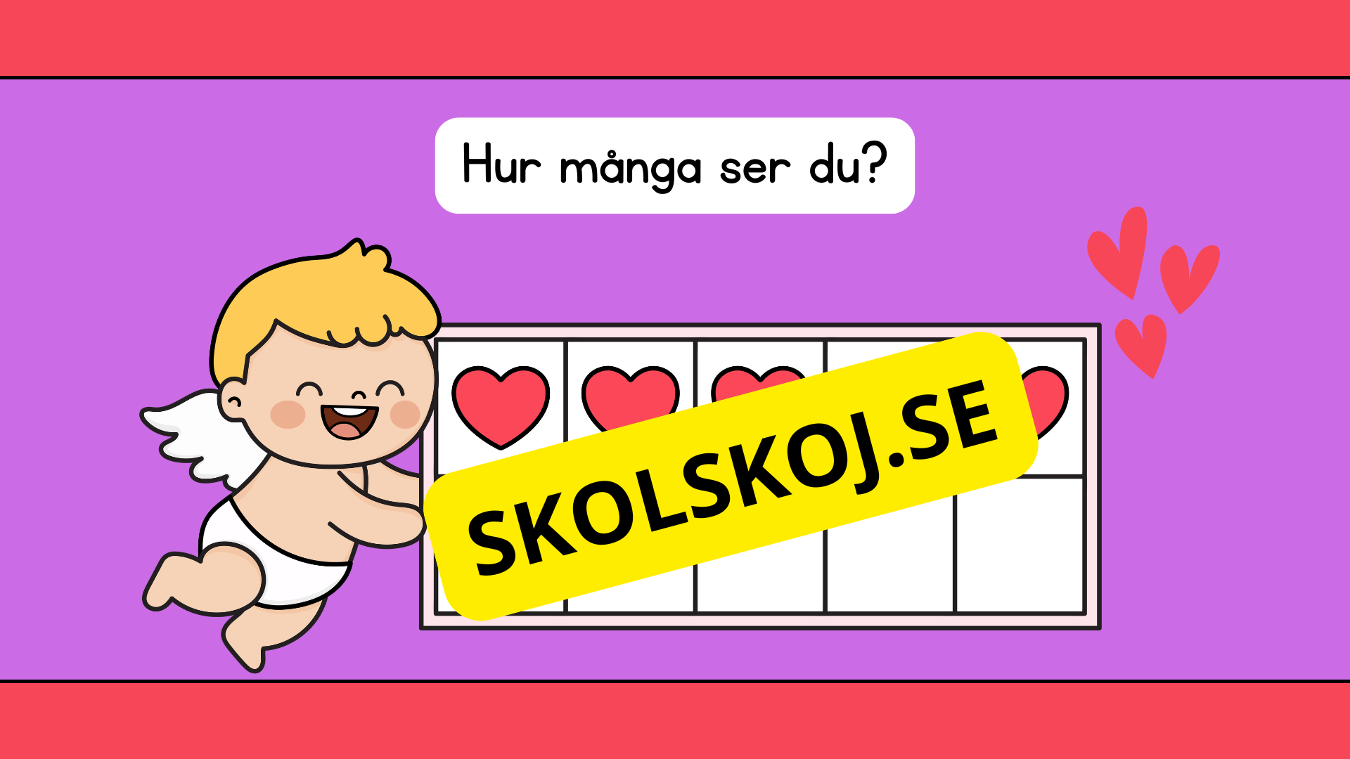 Jag lär mig räkna - Alla hjärtans dag