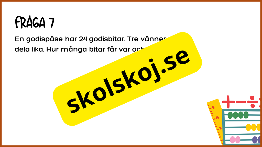 Problemlösning årskurs 3 - Blandade uppgifter