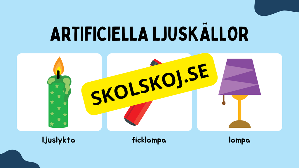Vi lär oss om ljus - Årskurs 3 - 6