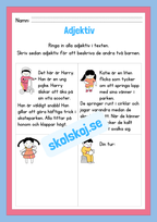Häfte - Träna på adjektiv