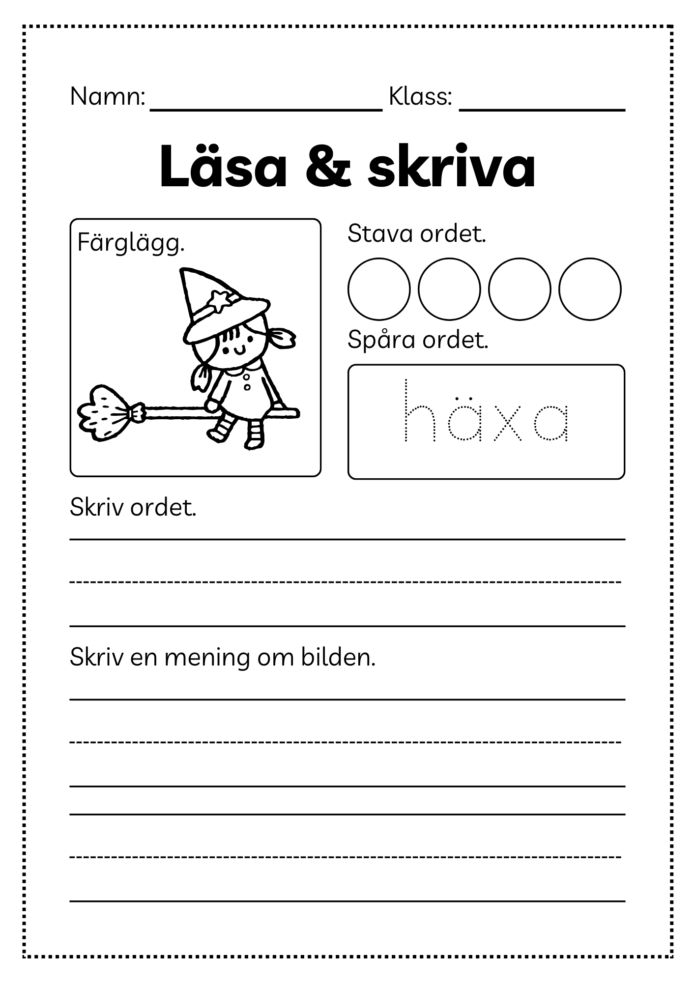 Läsa och skriva - Häfte
