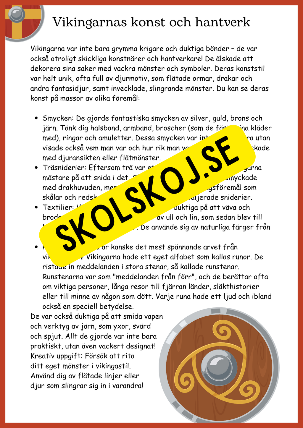 Vikingatiden - Mitt stora äventyrshäfte - Åk 4 - 6