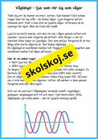 Ljusets hemligheter - Faktatext + frågor och experiment - Årskurs 4 - 6