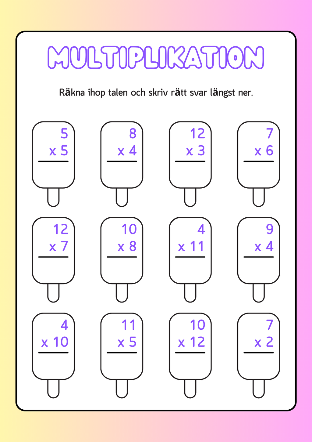 Min nya sommarbok