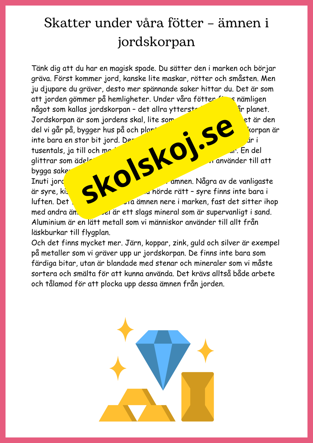 Ämnen överallt - Årskurs 4 - 6