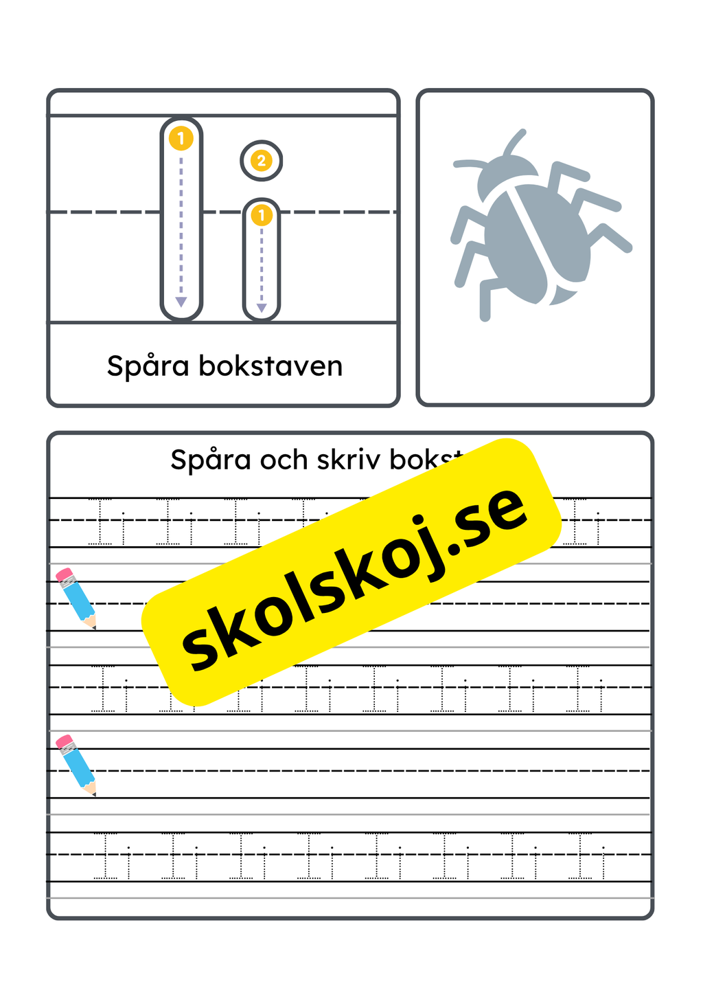 Vi lär oss alfabetet - Hela alfabetet