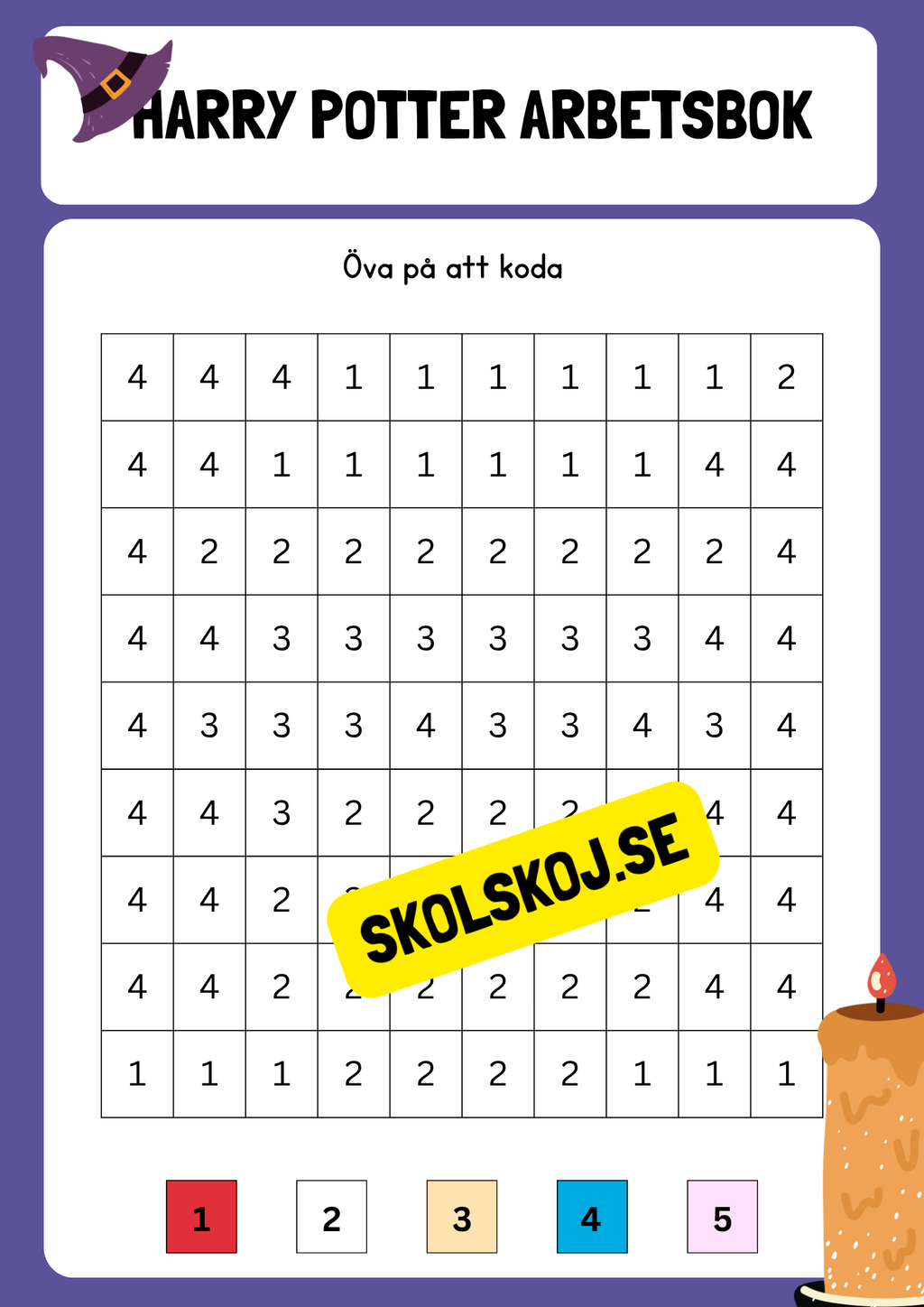 Harry potter - Arbetsbok (21 s) - Fk - Åk 2