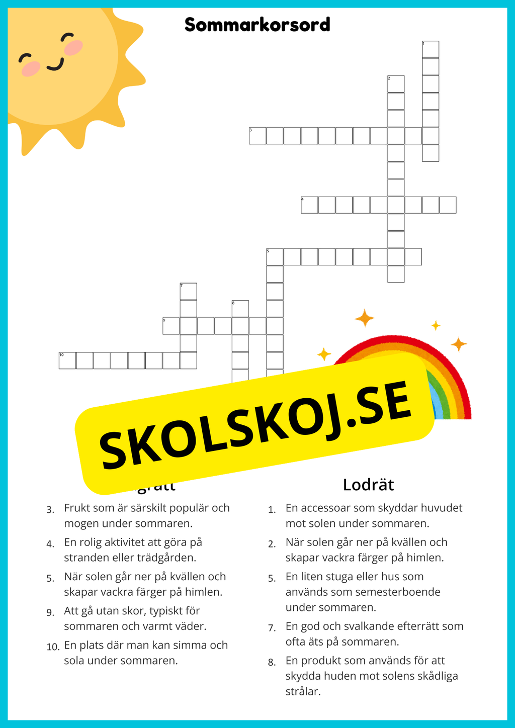 En liten sommarbok - årskurs 2 - 3 - Häfte