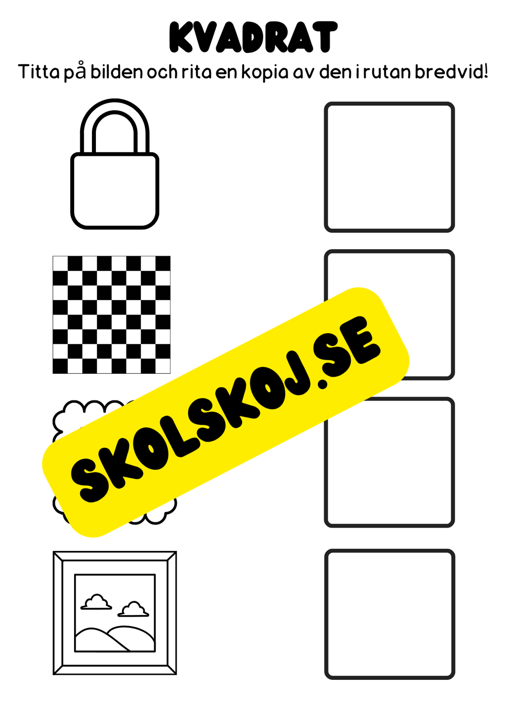 Vi lär oss geometriska former - Häfte