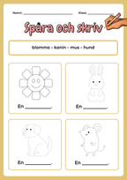 Spåra och skriv - Häfte