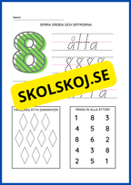 Spåra och lär dig siffror - 0 - 9