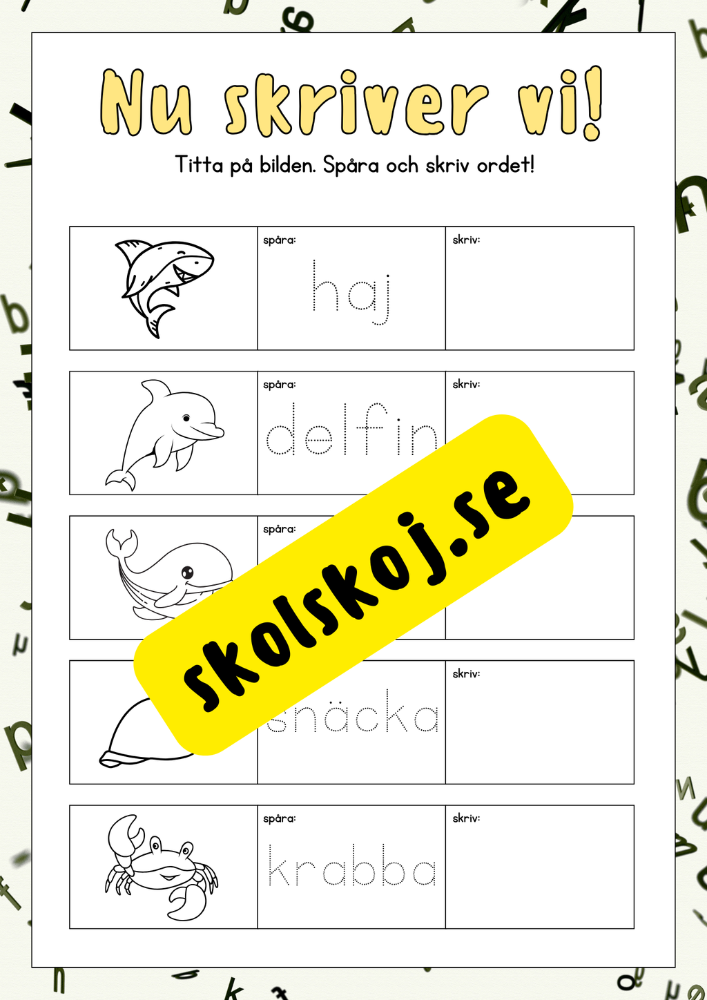 Nu skriver vi - Häfte