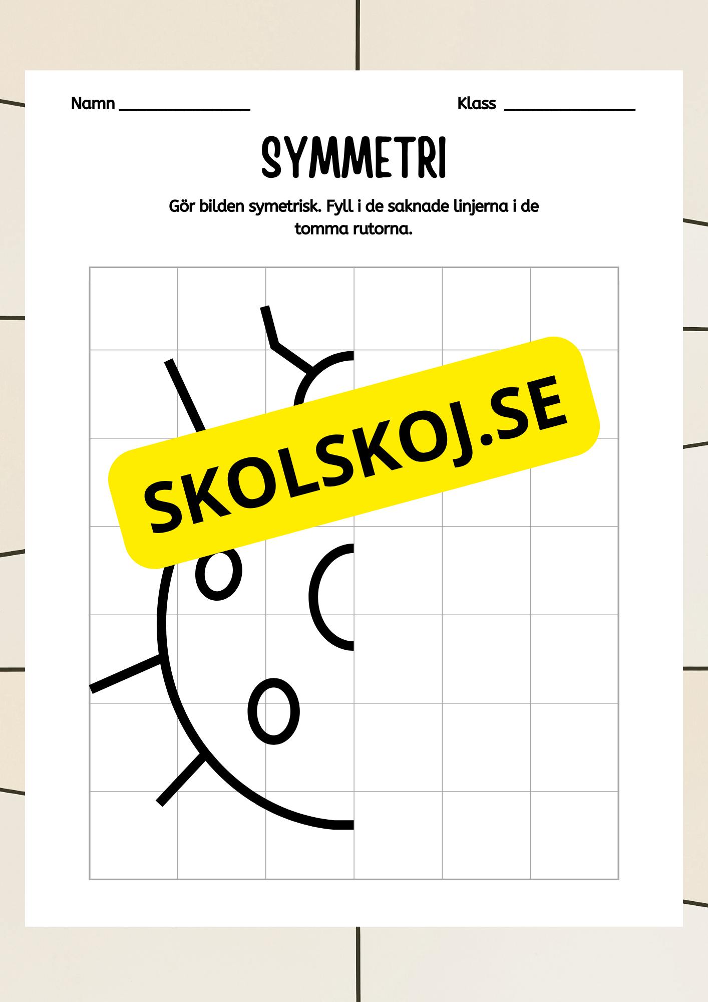 Symmetri - Blandade uppgifter