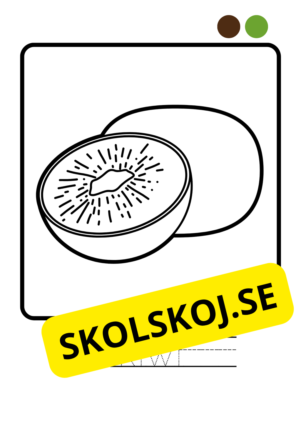 Målarbok - Frukter